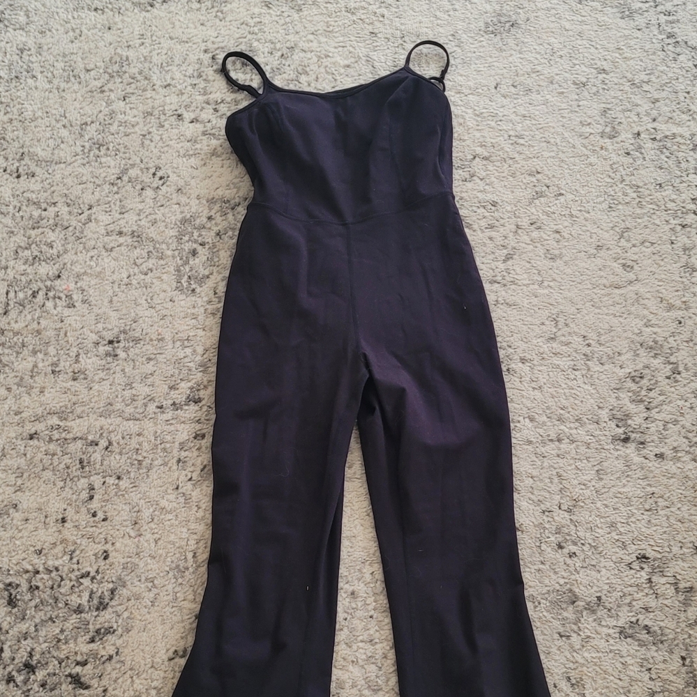 Mono B Black Jumpsuit with Flared Silhouette